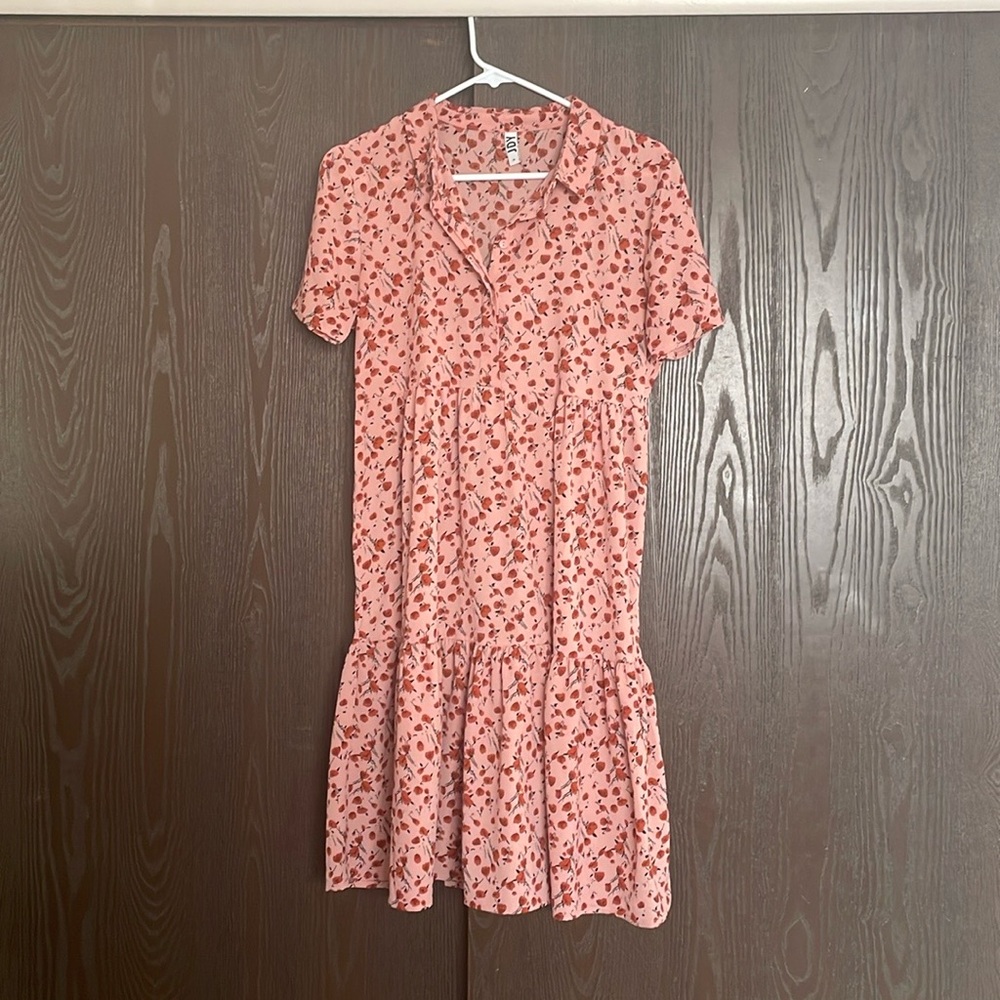 Pink floral dress!